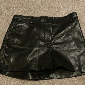 Babaton leather shorts